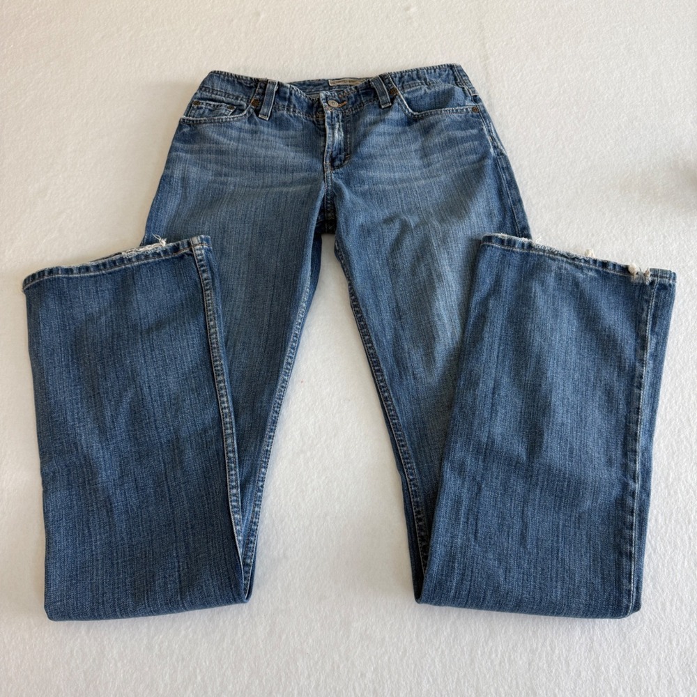 BKE Bootcut Long Jeans Women 31 Medium Blue‎ Mid-Rise Y2K